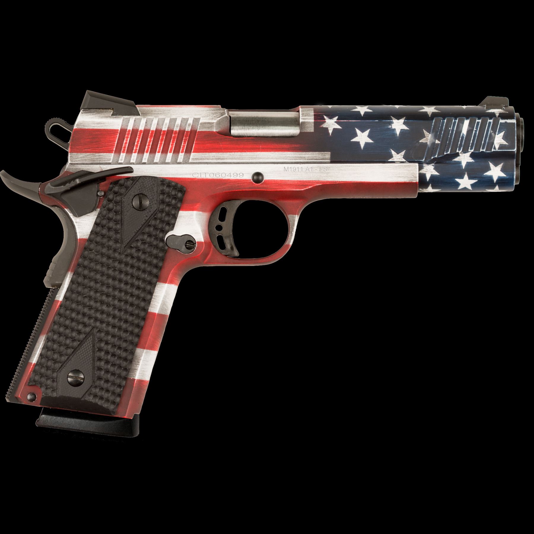 Liberty American Flag Gun Concealment case with 2 compartments