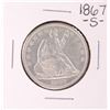 Image 1 : 1867-S Seated Liberty Half Dollar Coin
