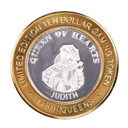 .999 Silver Four Queens Casino Hotel Las Vegas $10 Limited Edition Gaming Token