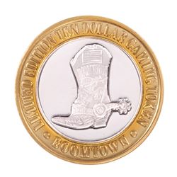.999 Silver Boomtown Reno, NV $10 Casino Limited Edition Gaming Token