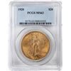Image 1 : 1920 $20 St. Gaudens Double Eagle Gold Coin PCGS MS63