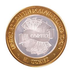 .999 Fine Silver El Cortez Hotel & Casino Las Vegas $10 Limited Edition Gaming Token