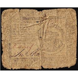 Pennsylvania $1 Colonial Currency Note
