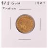 Image 1 : 1927 $2 1/2 Indian Head Quarter Eagle Gold Coin