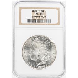 1880-S $1 Morgan Silver Dollar Coin NGC MS65