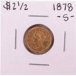 1878-S $2 1/2 Liberty Head Quarter Eagle Gold Coin