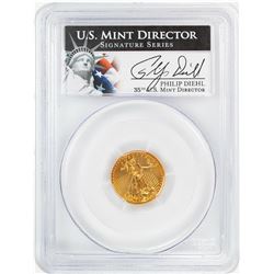 2013 $5 American Gold Eagle Coin PCGS MS70 US Mint Director