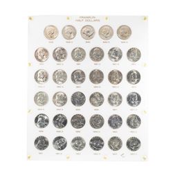 1948-1963 Franklin Half Dollar Coins in Capital Plastic