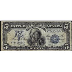 1899 $5 Indian Chief Silver Certificate Bank Note