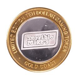 .999 Fine Silver Gold Coast Las Vegas, Nevada $10 Casino Limited Edition Gaming Token