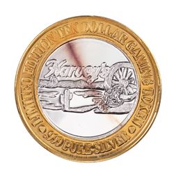 .999 Fine Silver Harveys Resort Lake Tahoe, Nevada $10 Limited Edition Gaming Token
