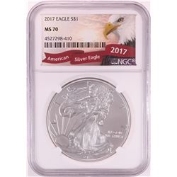 2017 $1 American Silver Eagle Coin NGC MS70