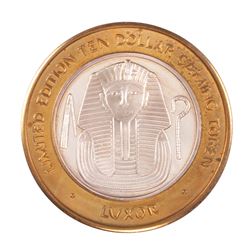 .999 Fine Silver Luxor Las Vegas, Nevada $10 Limited Edition Gaming Token
