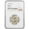 Image 1 : 1939 Washington Quarter Coin NGC MS65