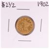 Image 1 : 1902 $2 1/2 Liberty Head Quarter Eagle Gold Coin