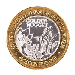 .999 Silver Golden Nugget Las Vegas $10 Casino Limited Edition Gaming Token