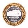Image 1 : .999 Silver Silver Club Casino Sparks, NV $10 Limited Edition Casino Gaming Token