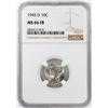Image 1 : 1945-D Mercury Dime Coin NGC MS66FB
