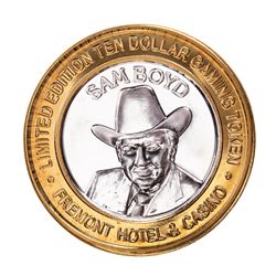 .999 Fine Silver Sam Boyd's Fremont Las Vegas, NV $10 Limited Edition Gaming Token