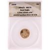 Image 1 : 2009 $5 American Gold Eagle Coin ANACS MS70 First Strike