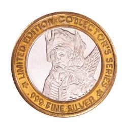 .999 Silver Treasure Bay Casino Biloxi, Mississippi $10 Limited Edition Gaming Token