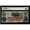 Image 1 : 1862 $100 Confederate States of America Note T-41 PMG Choice Uncirculated 63EPQ