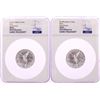 Image 1 : Lot of (2) 2019Mo Mexico 2 Onza Libertad Silver Coins NGC MS69 Early Releases