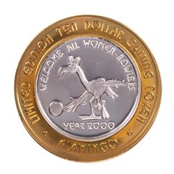 .999 Fine Silver Flamingo Reno, Nevada $10 Limited Edition Gaming Token