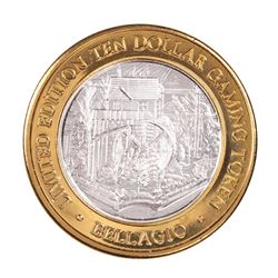 .999 Silver Bellagio Las Vegas, Nevada $10 Casino Limited Edition Gaming Token