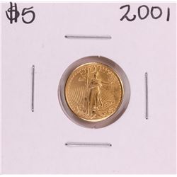 2001 $5 American Gold Eagle Coin