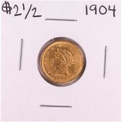 1904 $2 1/2 Liberty Head Quarter Eagle Gold Coin