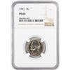 Image 1 : 1941 Proof Jefferson Nickel Coin NGC PF65