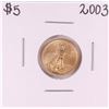 Image 1 : 2003 $5 American Gold Eagle Coin