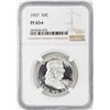 Image 1 : 1957 Proof Franklin Half Dollar Coin NGC PF65* Star