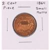 Image 1 : 1864 Small Motto Two Cent Piece Coin