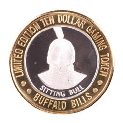 .999 Silver Buffalo Bills Resort & Casino Primm, NV $10 Limited Edition Gaming Token