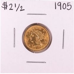 1905 $2 1/2 Liberty Head Quarter Eagle Gold Coin