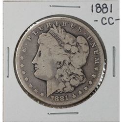 1881-CC $1 Morgan Silver Dollar Coin