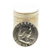 Image 1 : Roll of (20) Brilliant Uncirculated 1962 Franklin Half Dollar Coins