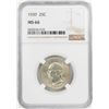 Image 1 : 1939 Washington Quarter Coin NGC MS66