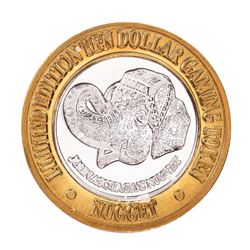 .999 Fine Silver Nugget Casino Sparks, NV $10 Limited Edition Gaming Token
