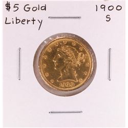 1900-S $5 Liberty Head Half Eagle Gold Coin