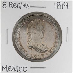 1819 Mo Mexico 8 Reales Silver Coin