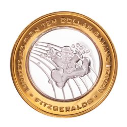 .999 Silver Fitzgerald's Casino & Hotel Reno, NV $20 Limited Edition Gaming Token