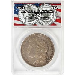 1878 $1 Morgan Silver Dollar Coin ANACS Genuine