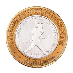 .999 Silver Harrah's Casino Reno Nevada $10 Casino Limited Edition Gaming Token