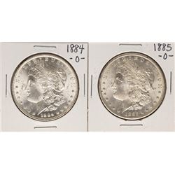 Lot of 1884-O & 1885-O $1 Morgan Silver Dollar Coins