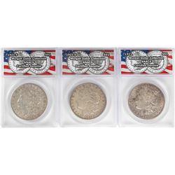 Lot of 1921-P/D/S $1 Morgan Silver Dollar Coins ANACS Certified Genuine