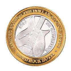 .999 Fine Silver Hard Rock Hotel & Casino Las Vegas $10 Limited Edition Gaming Token