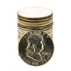 Image 1 : Roll of (20) Brilliant Uncirculated 1955 Franklin Half Dollar Coins